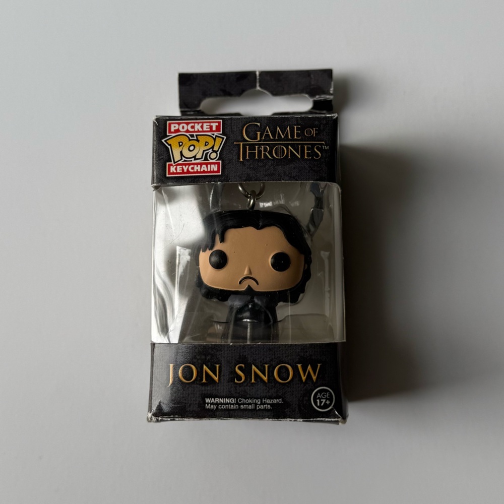Funko Game of Thrones Jon Snow Keychain - Black and Brown